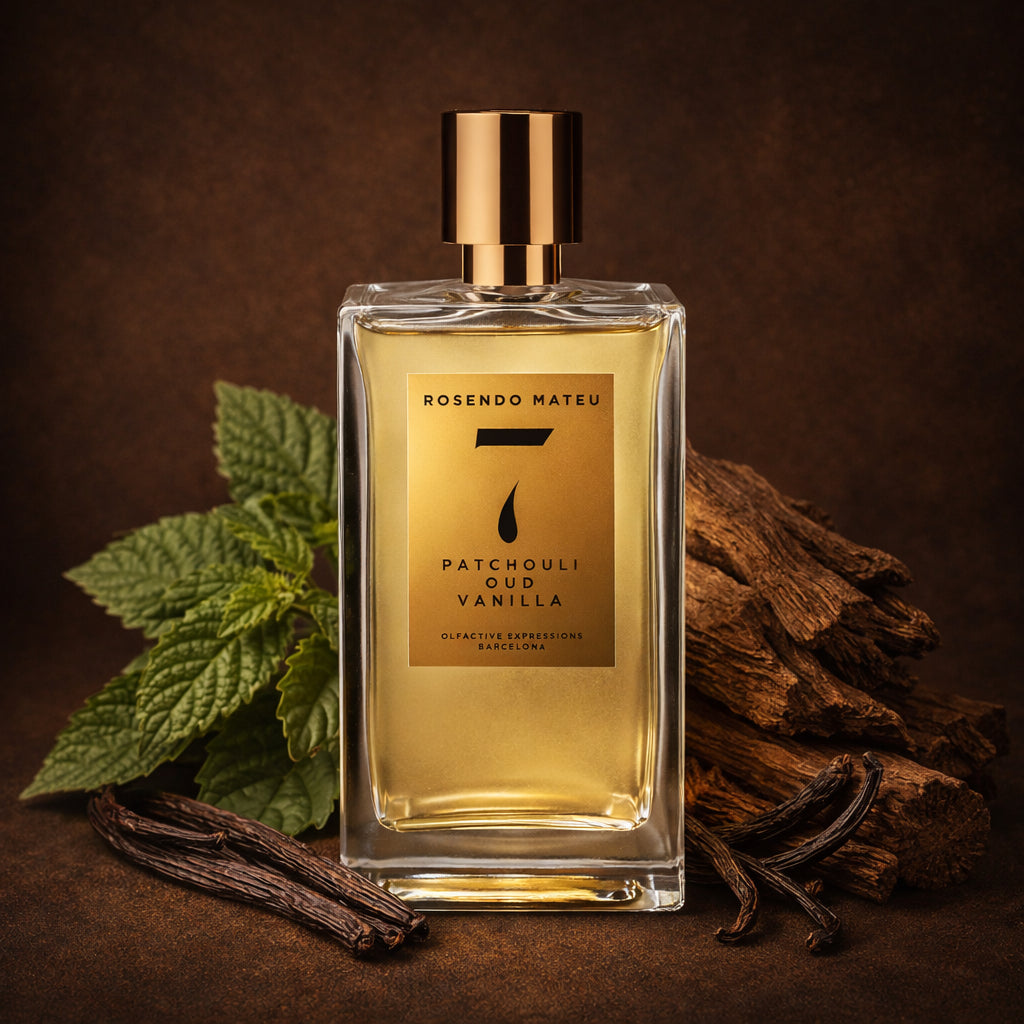 No 7 Patchouli, Oud, Vanilla.
