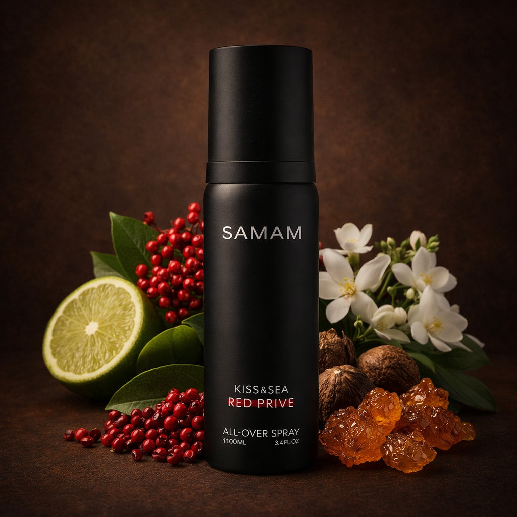 Kiss & Sea Red Prive All over body Spray Samam 100ML