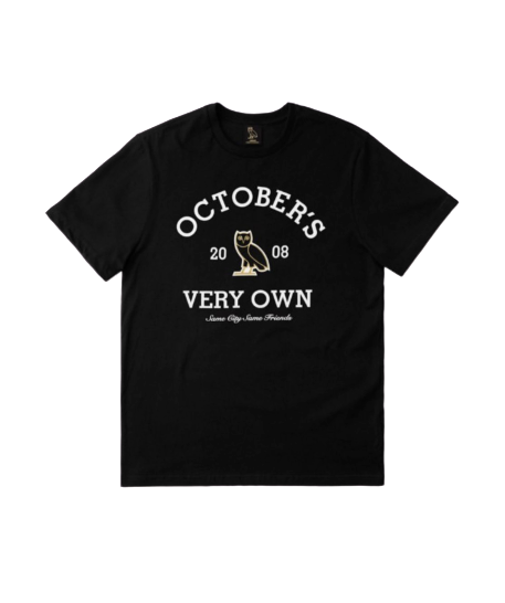 OVO COLLEGIATE T-SHIRT - BLACK