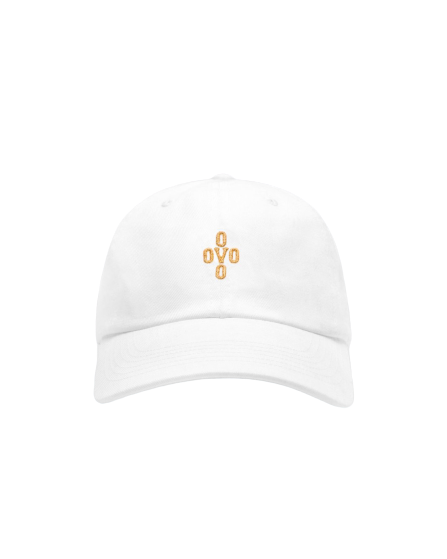 POM POM COTTON TWILL CAP - WHITE