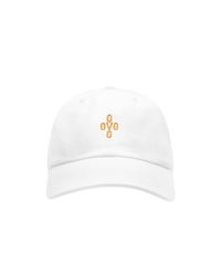 POM POM COTTON TWILL CAP - WHITE