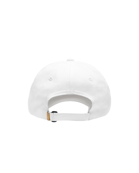POM POM COTTON TWILL CAP - WHITE